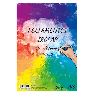 10-50 félfamentes írólap 10-50 félfamentes írólap