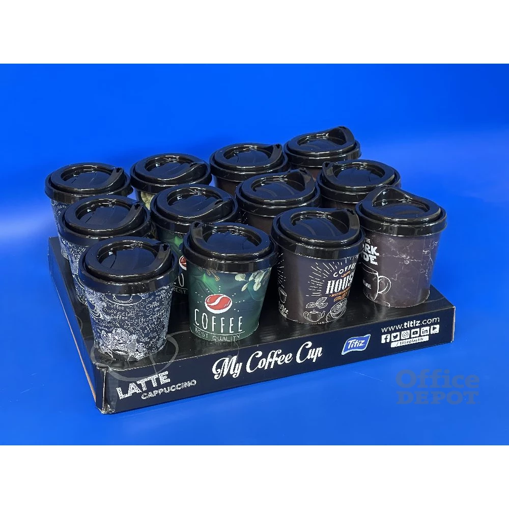 IRIS COFFEE CUP kávéspohár tetővel 400ml