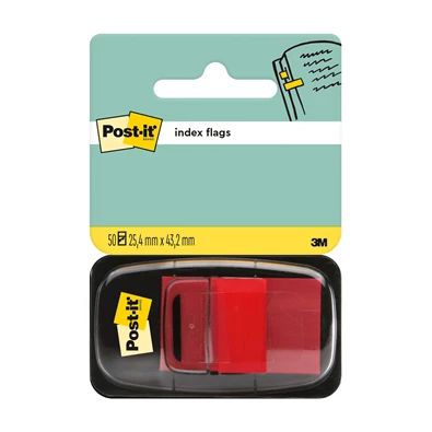 3M Post-it 680-1 25x43mm öntapadós 50lapos piros jelölőcímke 3M Post-it 680-1 25x43mm öntapadós 50lapos piros jelölőcímke