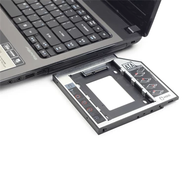 Gembird notebook 9,5mm ODD optikai meghajtó helyére HDD, SSD beépítő keret Gembird notebook 9,5mm ODD optikai meghajtó helyére HDD, SSD beépítő keret