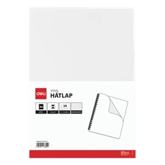 A4 230gr bőrhatású 20db-os fehér hátlap