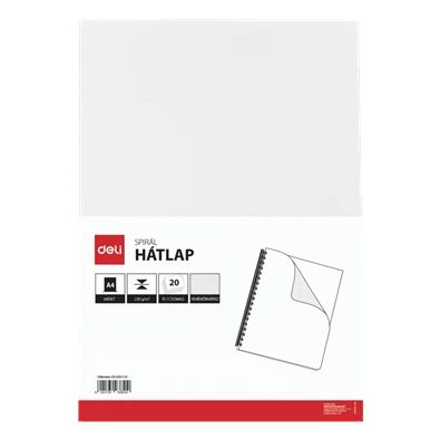 A4 230gr bőrhatású 20db-os fehér hátlap