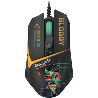A4-Tech A4TMYS47619 Bloody W63 Max eSport Renegade Midnight RGB vezetékes optikai gamer egér A4-Tech A4TMYS47619 Bloody W63 Max eSport Renegade Midnight RGB vezetékes optikai gamer egér