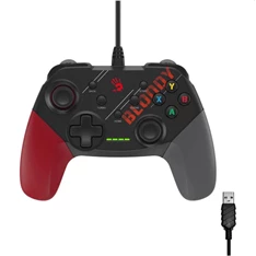 A4-Tech A4TJOY47404 Bloody GP30 PC/PS3/Android USB vezetékes fekete kontroller