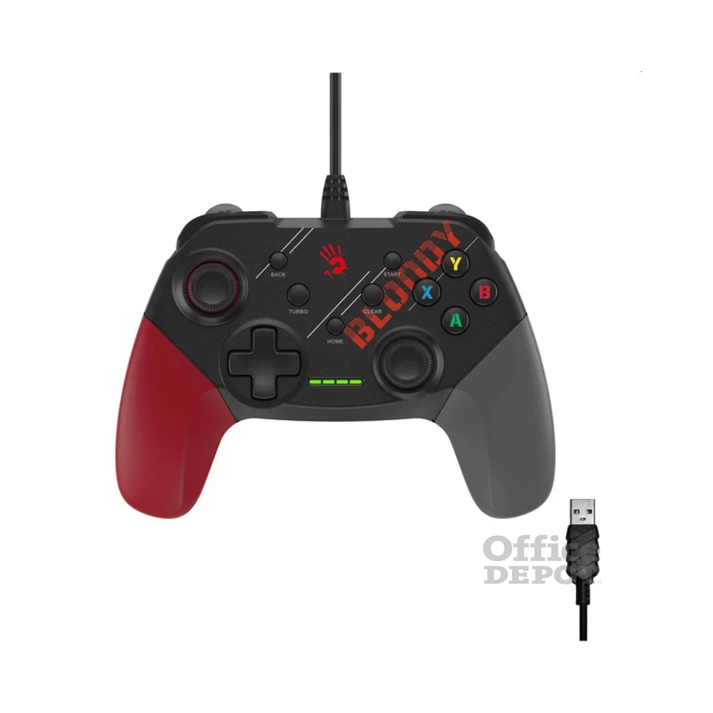A4-Tech A4TJOY47404 Bloody GP30 PC/PS3/Android USB vezetékes fekete kontroller