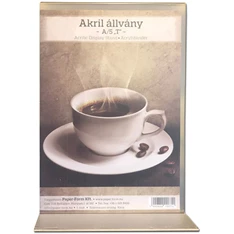 A5 "T" víztiszta 2 mm akril asztali laptartó A5 "T" víztiszta 2 mm akril asztali laptartó