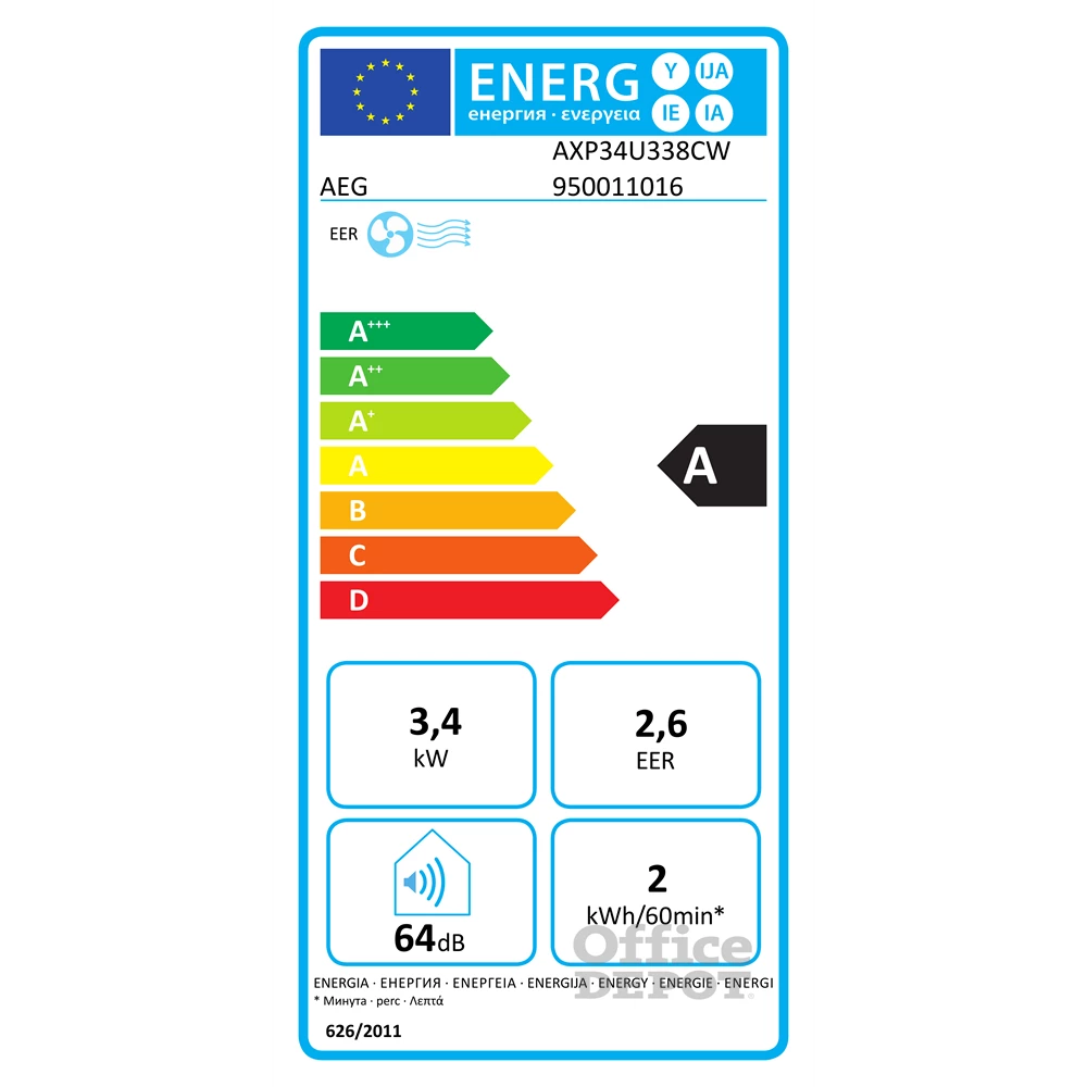 AEG AXP34U338CW mobil klíma
