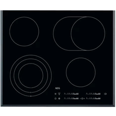 AEG HK654070FB fekete-inox, beépíthető, elektromos üvegkerámia, főzőzóna:4, beépíthető méret: 60cm, főzőlap