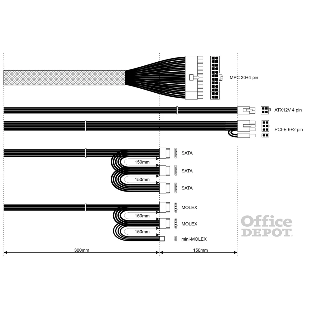 AKYGA AK-B1-550 12cm 550W tápegység