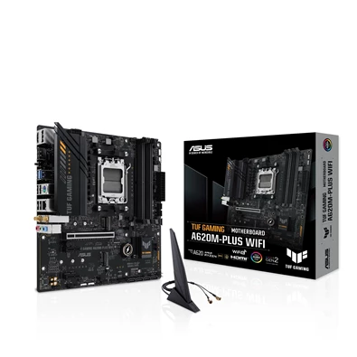 Asus TUF GAMING A620M-PLUS WIFI AMD A620 AM5 mATX alaplap Asus TUF GAMING A620M-PLUS WIFI AMD A620 AM5 mATX alaplap