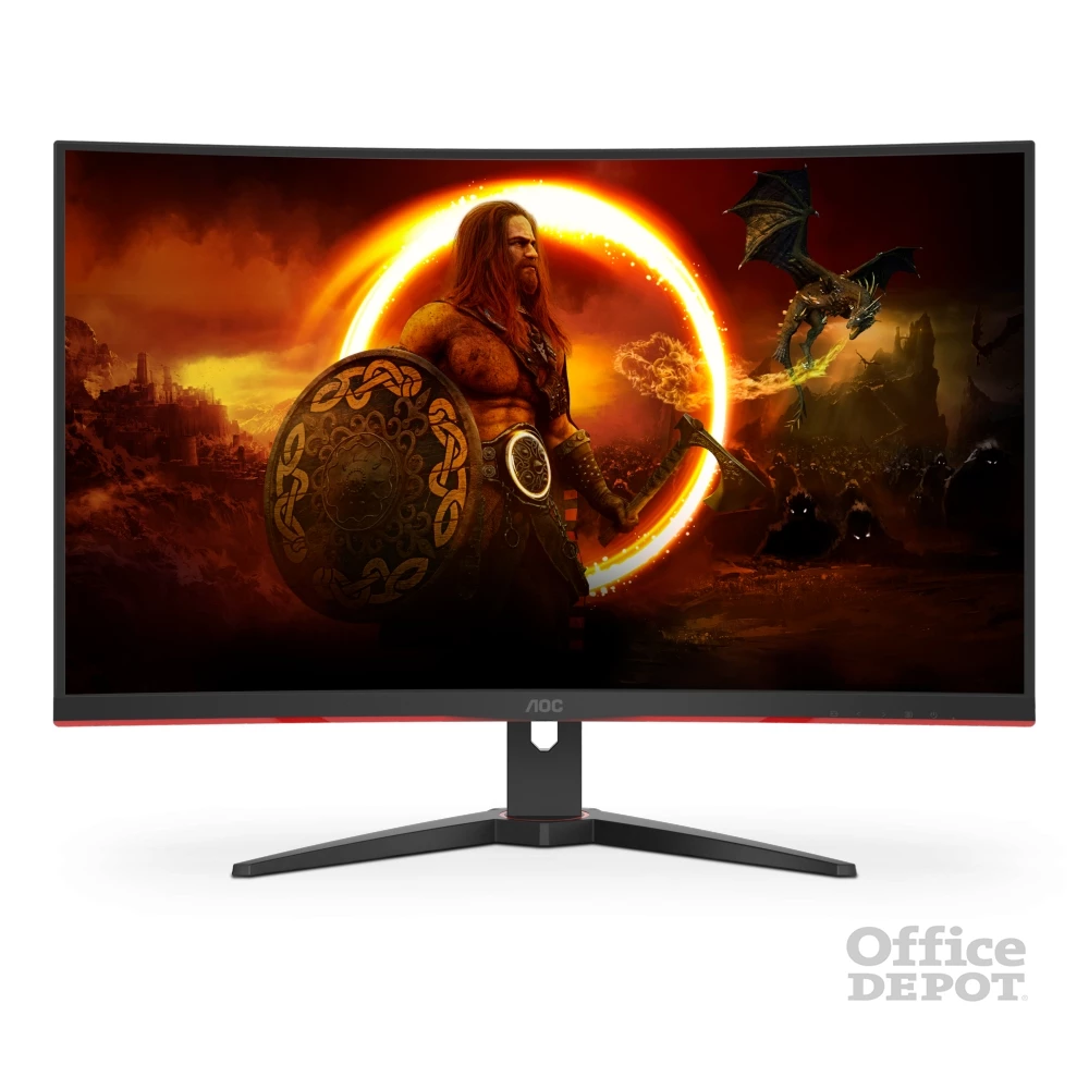 AOC 32" C32G2ZE/BK FHD VA 240Hz HDMI/DP fekete ívelt gamer monitor
