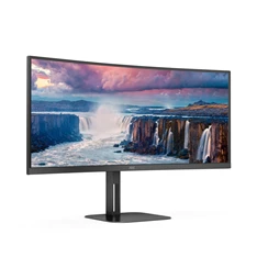 AOC 34" CU34V5C/BK UWQHD VA 100Hz HDMI/USB-C/DP ívelt monitor AOC 34" CU34V5C/BK UWQHD VA 100Hz HDMI/USB-C/DP ívelt monitor
