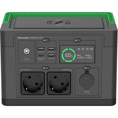 APC PPS330-GR OffGrid 330 332Wh Lítium-ion 230V hordozható akkumulátor állomás