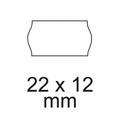 22x12 5db/csomag fehér árazógépszalag 22x12 5db/csomag fehér árazógépszalag