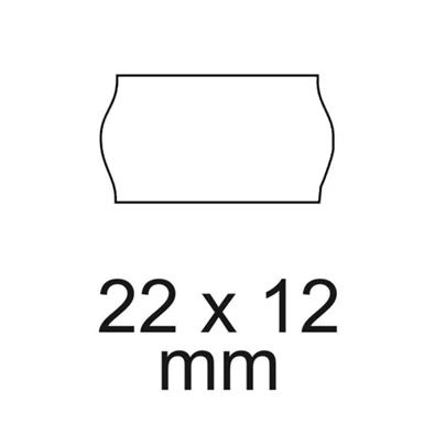 22x12 5db/csomag fehér árazógépszalag 22x12 5db/csomag fehér árazógépszalag