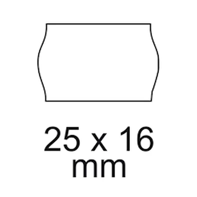 25x16 5db/csomg fehér árazógépszalag 25x16 5db/csomg fehér árazógépszalag