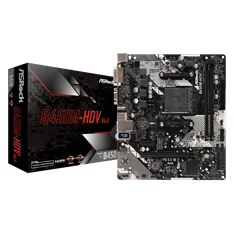 ASRock B450M-HDV R4.0 AMD B450 SocketAM4 mATX alaplap ASRock B450M-HDV R4.0 AMD B450 SocketAM4 mATX alaplap