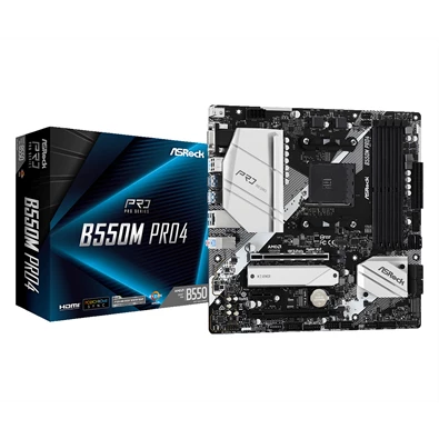 ASRock B550M PRO4 AMD B550 SocketAM4 mATX alaplap ASRock B550M PRO4 AMD B550 SocketAM4 mATX alaplap