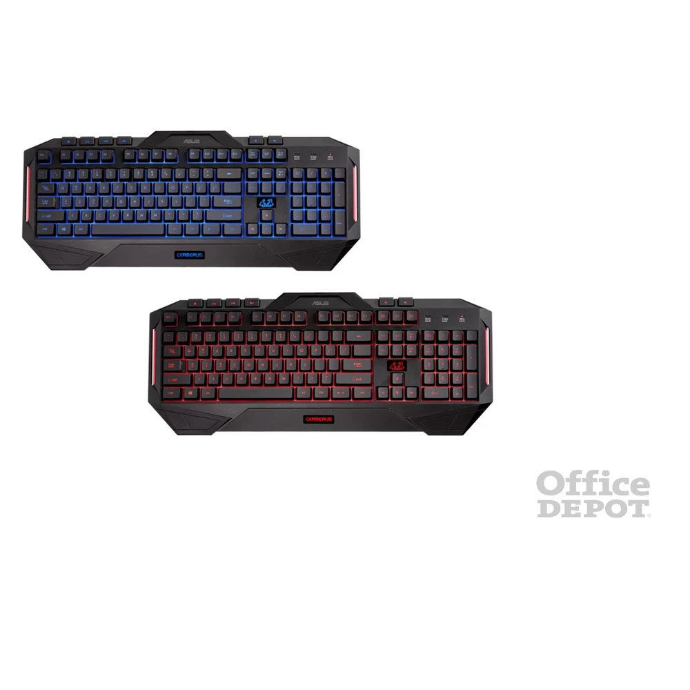 ASUS Cerberus HUN USB fekete világító gamer billentyűzet