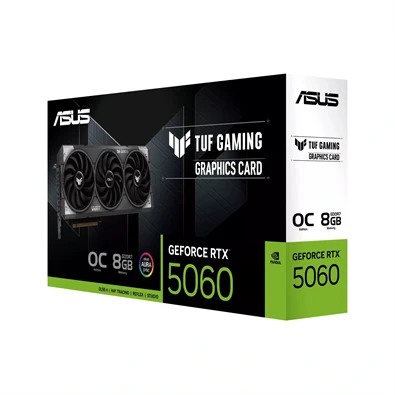 ASUS GeForce RTX 5060 TUF Gaming OC nVidia 8GB DDR7 128bit PCIe videókártya