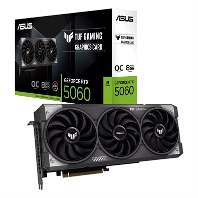 ASUS GeForce RTX 5060 TUF Gaming OC nVidia 8GB DDR7 128bit PCIe videókártya