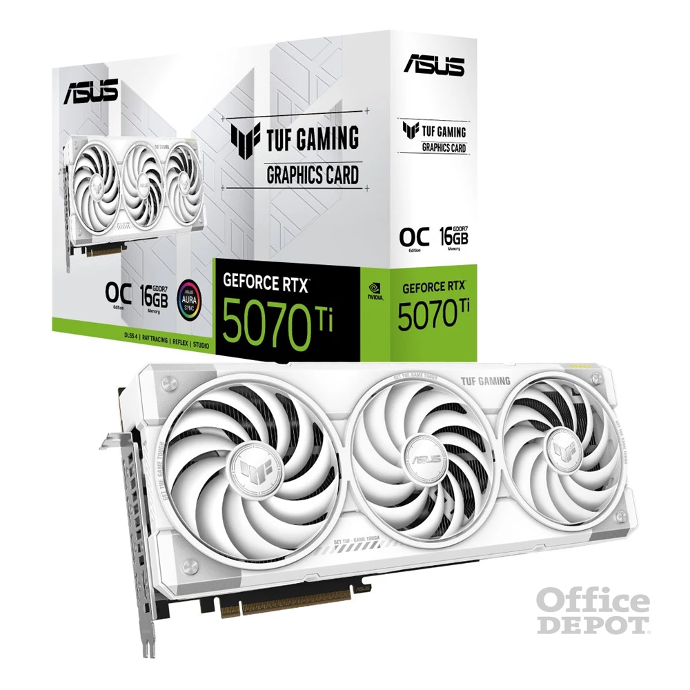ASUS GeForce RTX 5070 Ti TUF Gaming nVidia 16GB GDDR7 256bit PCIe videókártya