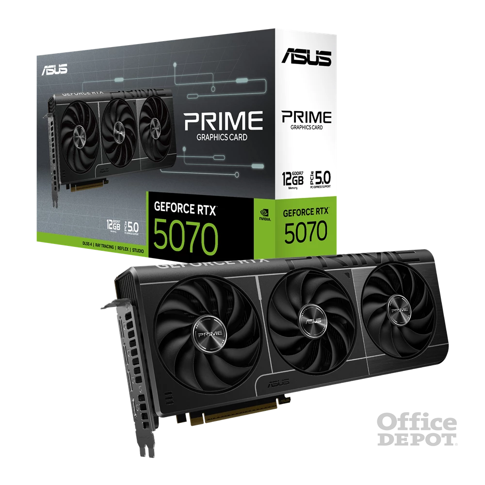ASUS PRIME GeForce RTX 5070 nVidia 12GB DDR7 192bit PCIe videókártya
