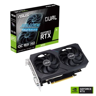 ASUS NVIDIA RTX 3050 8GB GDDR6 PCIe videokártya ASUS NVIDIA RTX 3050 8GB GDDR6 PCIe videokártya