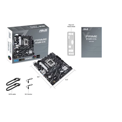 ASUS PRIME B760M-K D4 Intel B760 LGA1700 mATX alaplap ASUS PRIME B760M-K D4 Intel B760 LGA1700 mATX alaplap