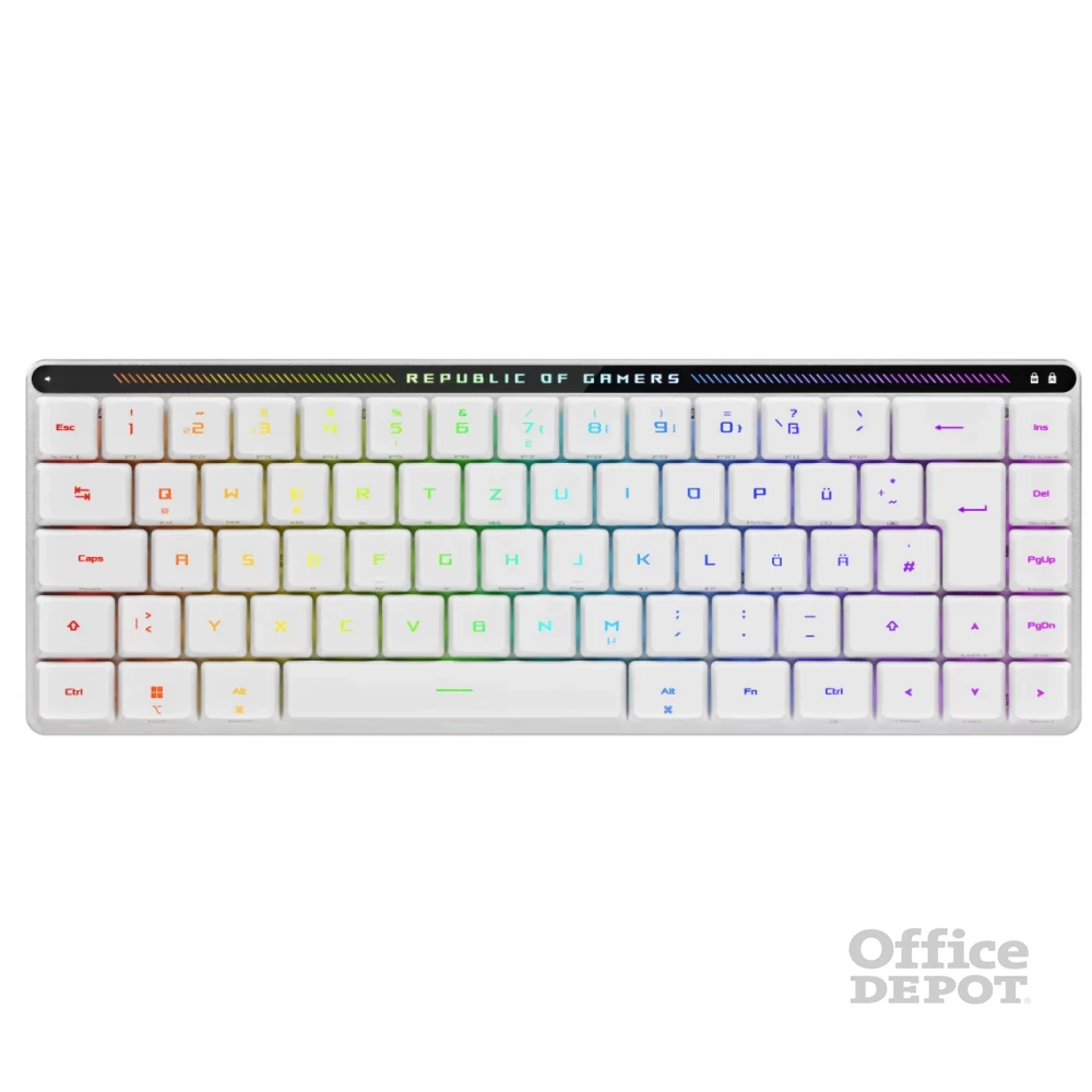 ASUS ROG Falchion RX Low Profile fehér vezeték nélküli billentyűzet
