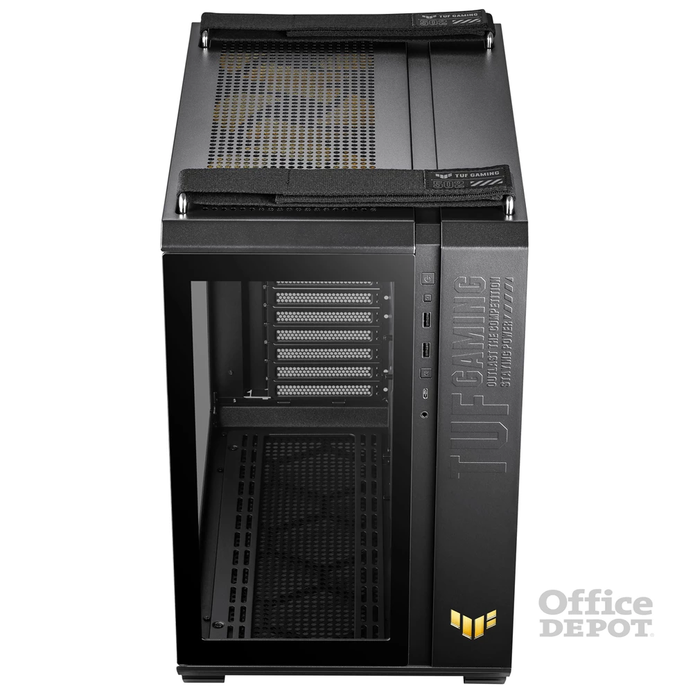 ASUS TUF Gaming GT502 PLUS fekete (táp nélküli) ablakos ATX ház