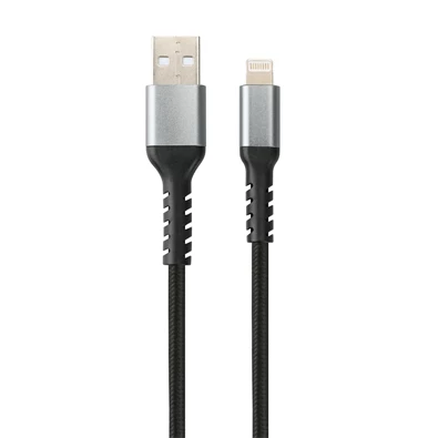 AVAX CB401G STEELY 1,5m 20W USB A-Lightning gyorstöltő sodorszálas acélszürke adat- és töltőkábel AVAX CB401G STEELY 1,5m 20W USB A-Lightning gyorstöltő sodorszálas acélszürke adat- és töltőkábel