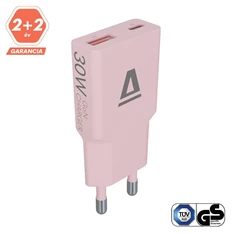 AVAX CH641P NANO SLIM 30W USB-C (PD3.0)+USB-A (QC3.0) pink hálózati töltő AVAX CH641P NANO SLIM 30W USB-C (PD3.0)+USB-A (QC3.0) pink hálózati töltő