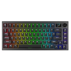 AVAX GM02 PRO 75% HUN Gasket RGB tri-mode mechanikus (Gateron barna switch) billentyűzet AVAX GM02 PRO 75% HUN Gasket RGB tri-mode mechanikus (Gateron barna switch) billentyűzet