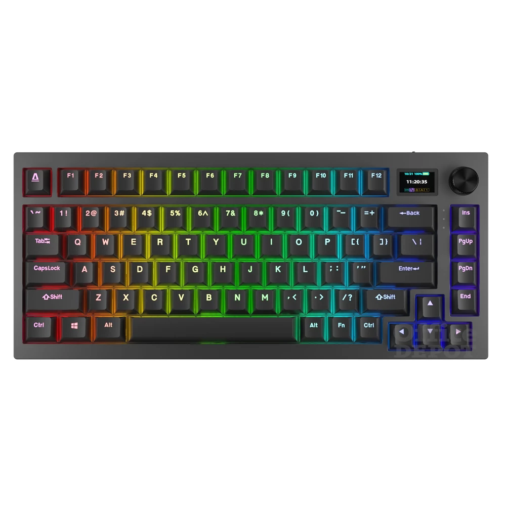 AVAX GM02 PRO 75% HUN Gasket RGB tri-mode mechanikus (Gateron sárga switch) billentyűzet