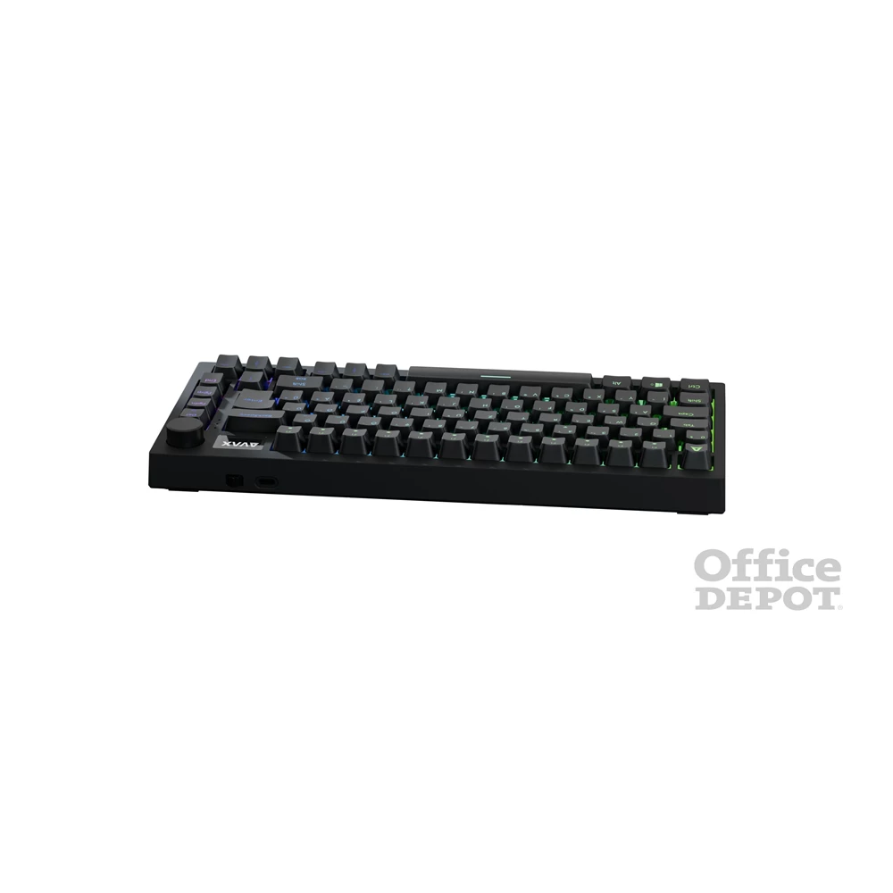 AVAX GM02 PRO 75% HUN Gasket RGB tri-mode mechanikus (Gateron sárga switch) billentyűzet