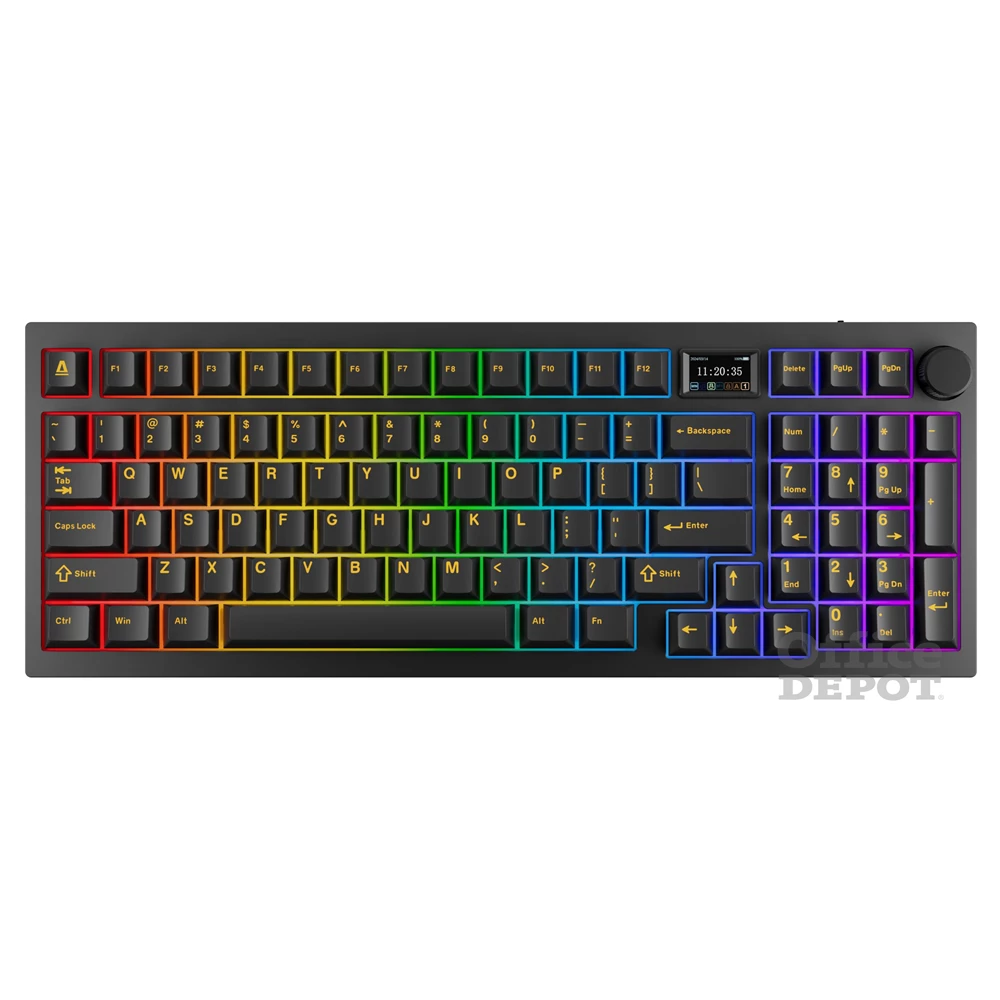 AVAX GM03 PRO 98% HUN Gasket RGB tri-mode mechanikus (Gateron piros switch) billentyűzet