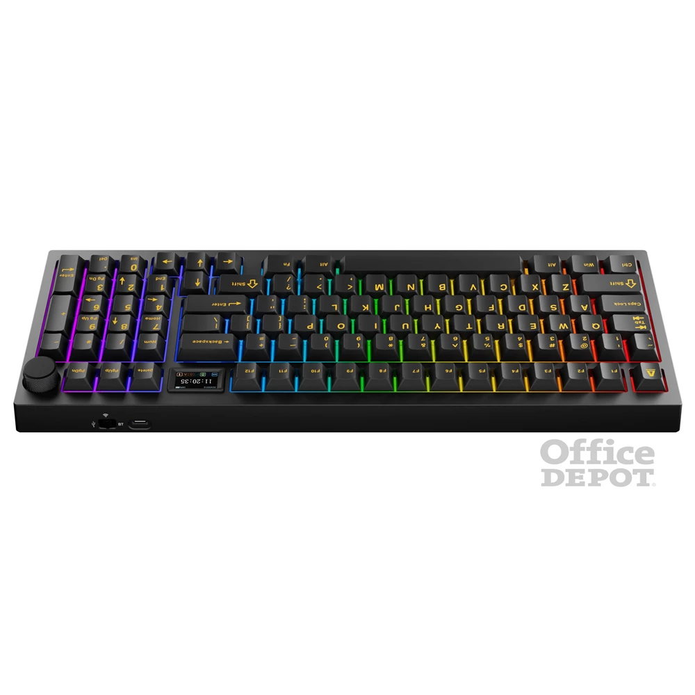 AVAX GM03 PRO 98% HUN Gasket RGB tri-mode mechanikus (Gateron piros switch) billentyűzet