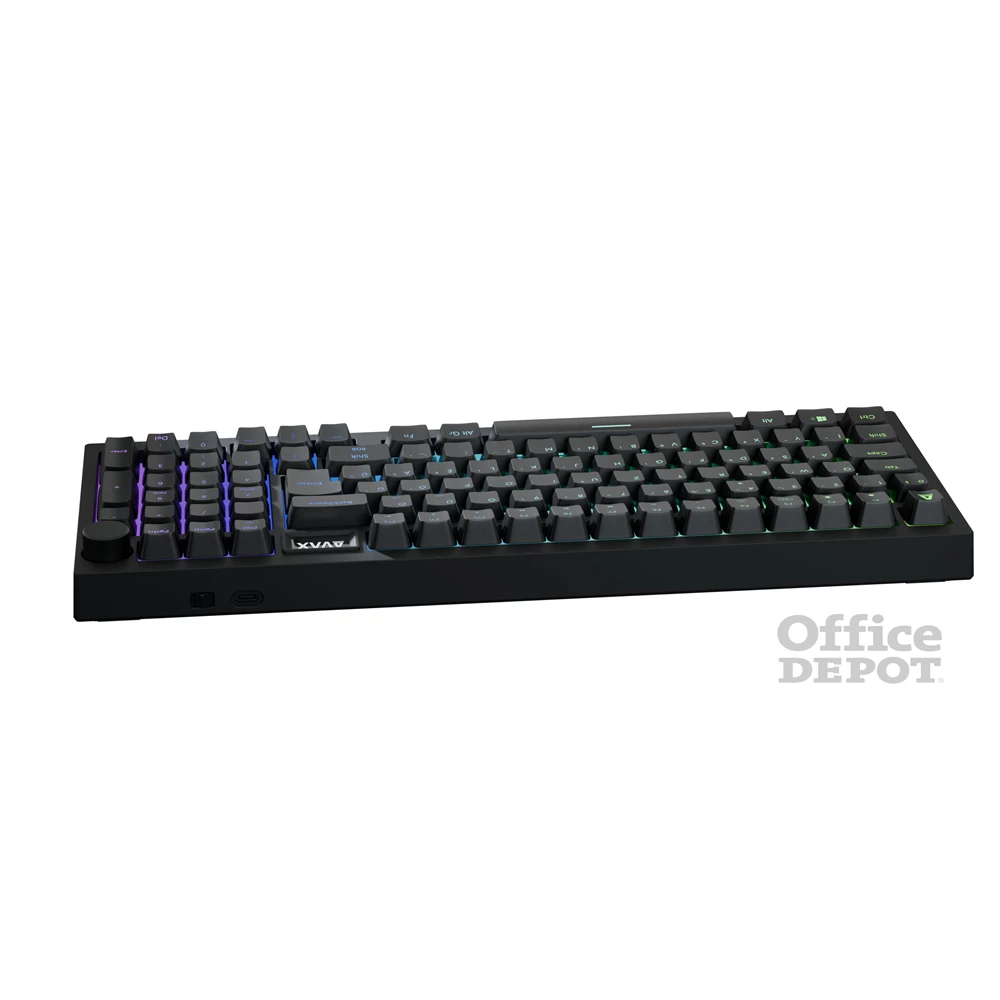 AVAX GM03 PRO 98% HUN Gasket RGB tri-mode mechanikus (Gateron piros switch) billentyűzet