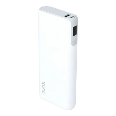 AVAX PB202W VITALITY 20000mAh Type C/PD 65W+QC18W gyorstöltő fehér power bank AVAX PB202W VITALITY 20000mAh Type C/PD 65W+QC18W gyorstöltő fehér power bank