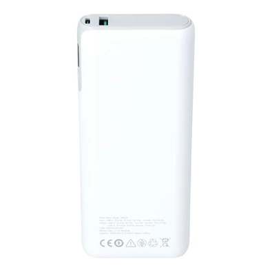 AVAX PB202W VITALITY 20000mAh Type C/PD 65W+QC18W gyorstöltő fehér power bank AVAX PB202W VITALITY 20000mAh Type C/PD 65W+QC18W gyorstöltő fehér power bank