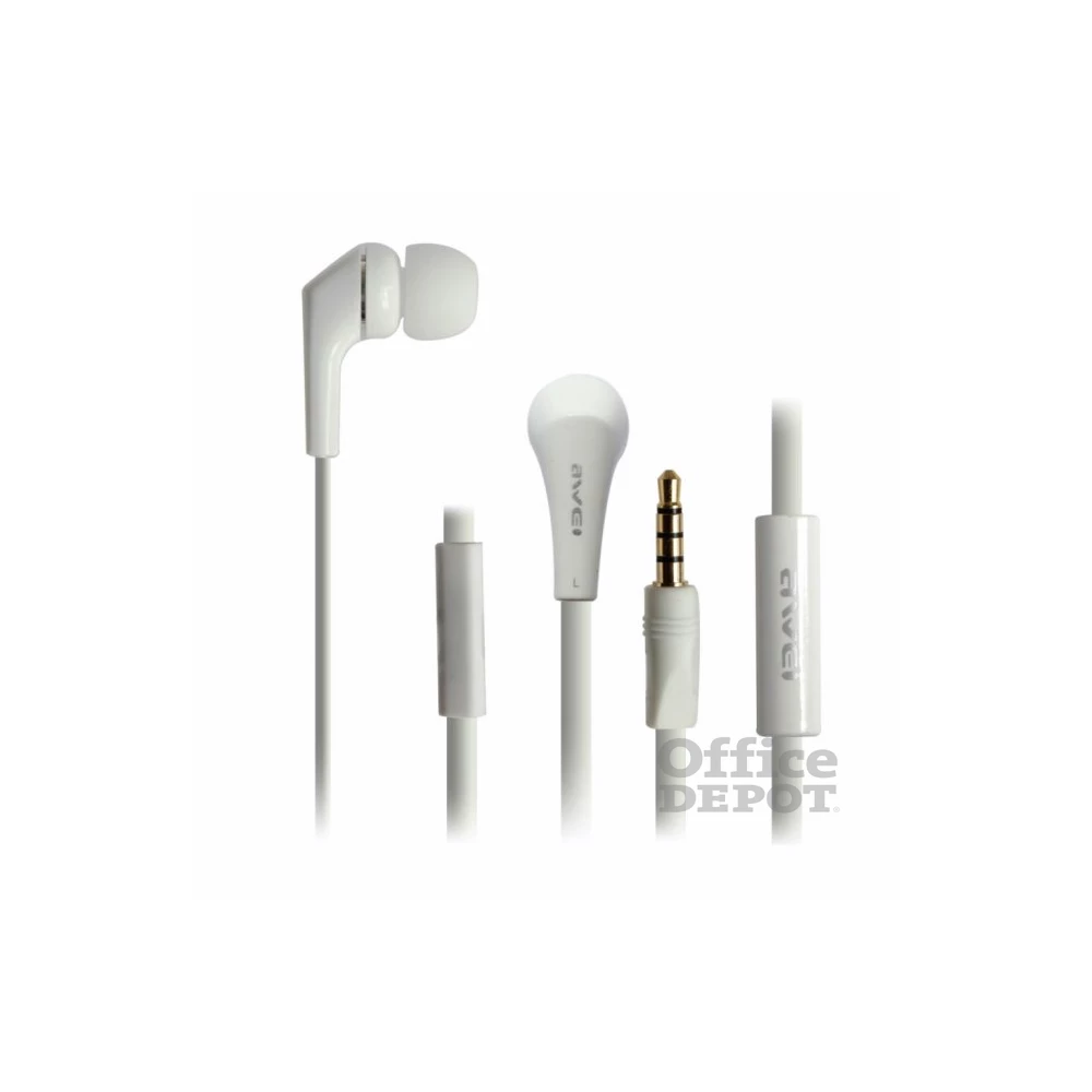 AWEI ES-Q7i In-Ear fehér mikrofonos fülhallgató