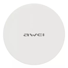 AWEI W6 10W ultra vékony fehér vezeték nélküli töltő AWEI W6 10W ultra vékony fehér vezeték nélküli töltő