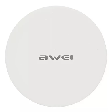 AWEI W6 10W ultra vékony fehér vezeték nélküli töltő AWEI W6 10W ultra vékony fehér vezeték nélküli töltő