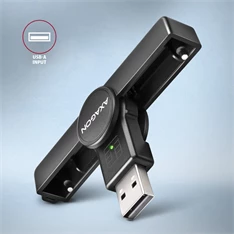 Axagon CRE-SMPA USB Smart card PocketReader okos kártyaolvasó Axagon CRE-SMPA USB Smart card PocketReader okos kártyaolvasó