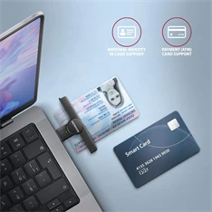 Axagon CRE-SMPA USB Smart card PocketReader okos kártyaolvasó Axagon CRE-SMPA USB Smart card PocketReader okos kártyaolvasó