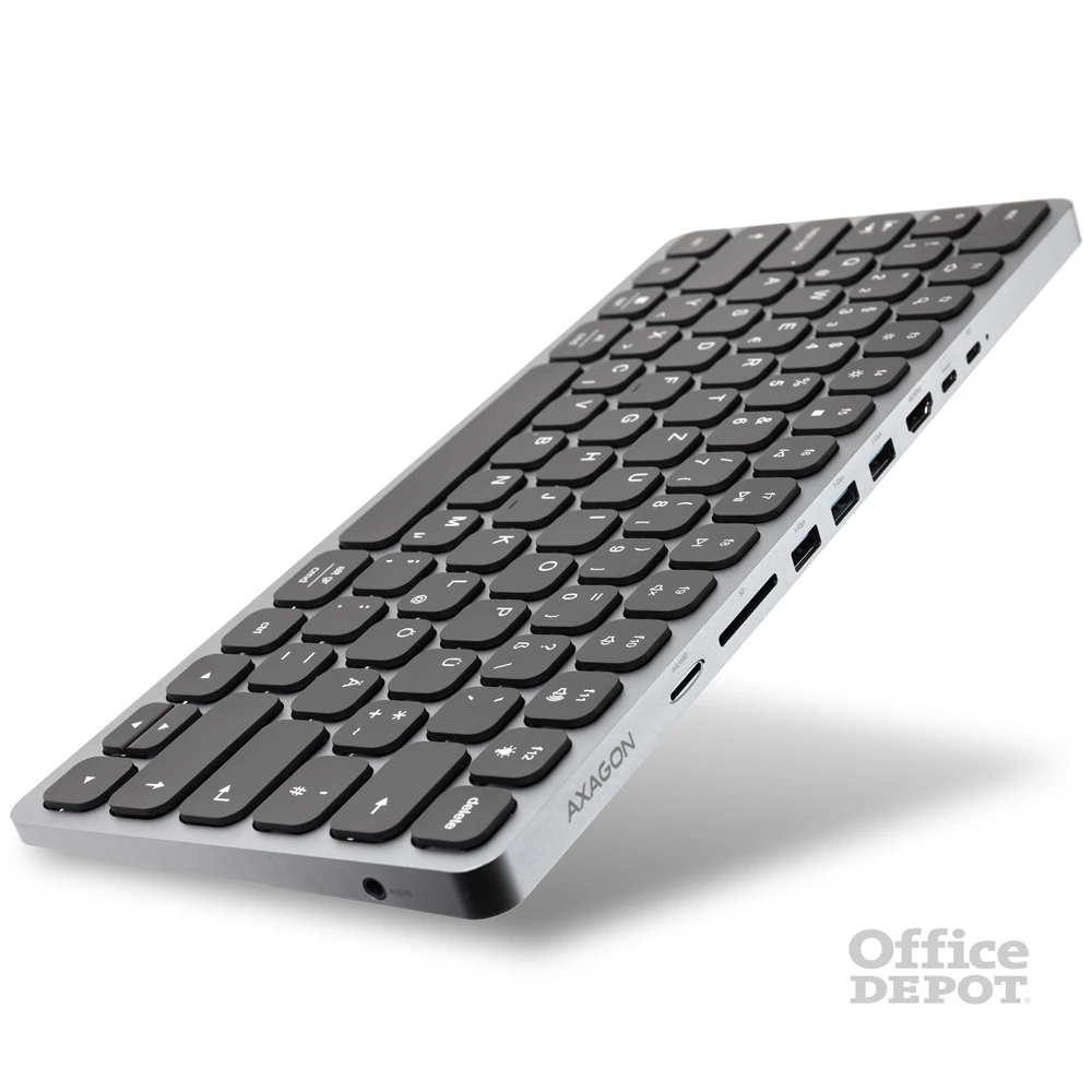 AXAGON HMC-KB-GE Német billentyűzet és hub