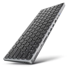 AXAGON HMC-KB-HU Magyar billentyűzet és 9 az 1-ben hub AXAGON HMC-KB-HU Magyar billentyűzet és 9 az 1-ben hub