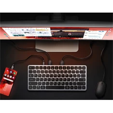 AXAGON HMC-KB-HU Magyar billentyűzet és 9 az 1-ben hub AXAGON HMC-KB-HU Magyar billentyűzet és 9 az 1-ben hub