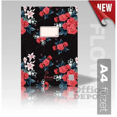 Absolut Magic Pattern Dream Roses A4 87-40 kockás füzet Absolut Magic Pattern Dream Roses A4 87-40 kockás füzet